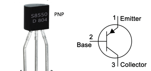 S8550 Transistor Pinout, Equivalent, Uses, Features & Applications