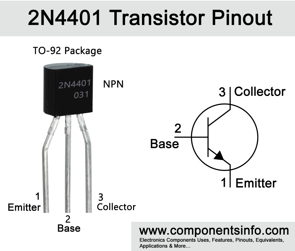 2N4401 Transistor Pinout Details , Equivalent, Uses and More