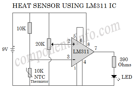 Cảm biến nhiệt sử dụng IC LM311