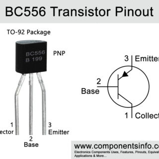 BC556 Transistor Pinout, Equivalent, Specifications, Uses & More