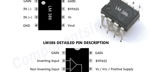 IC LM386 Pinout, Equivalent, Applications & Other Info