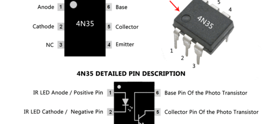 4N35 Optocoupler Pinout, Datasheet, Equivalent & Other information