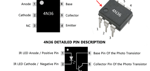 4N36 Optocoupler Pinout, Equivalent, Datasheet & Other Details