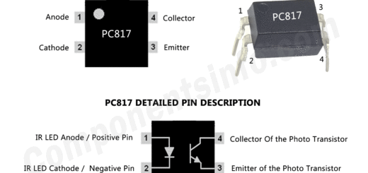 PC817 Optocoupler Pinout, Datasheet, Equivalent, Features & Other Details