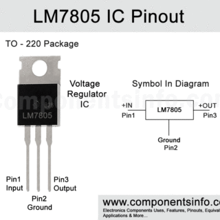 LM7805 Pinout, Equivalent, Datasheet, Applications, Features and More