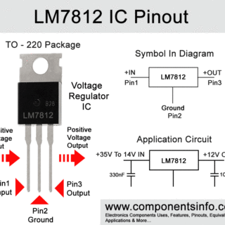 LM7812 Pinout, Equivalent, Datasheet, Applications, Features
