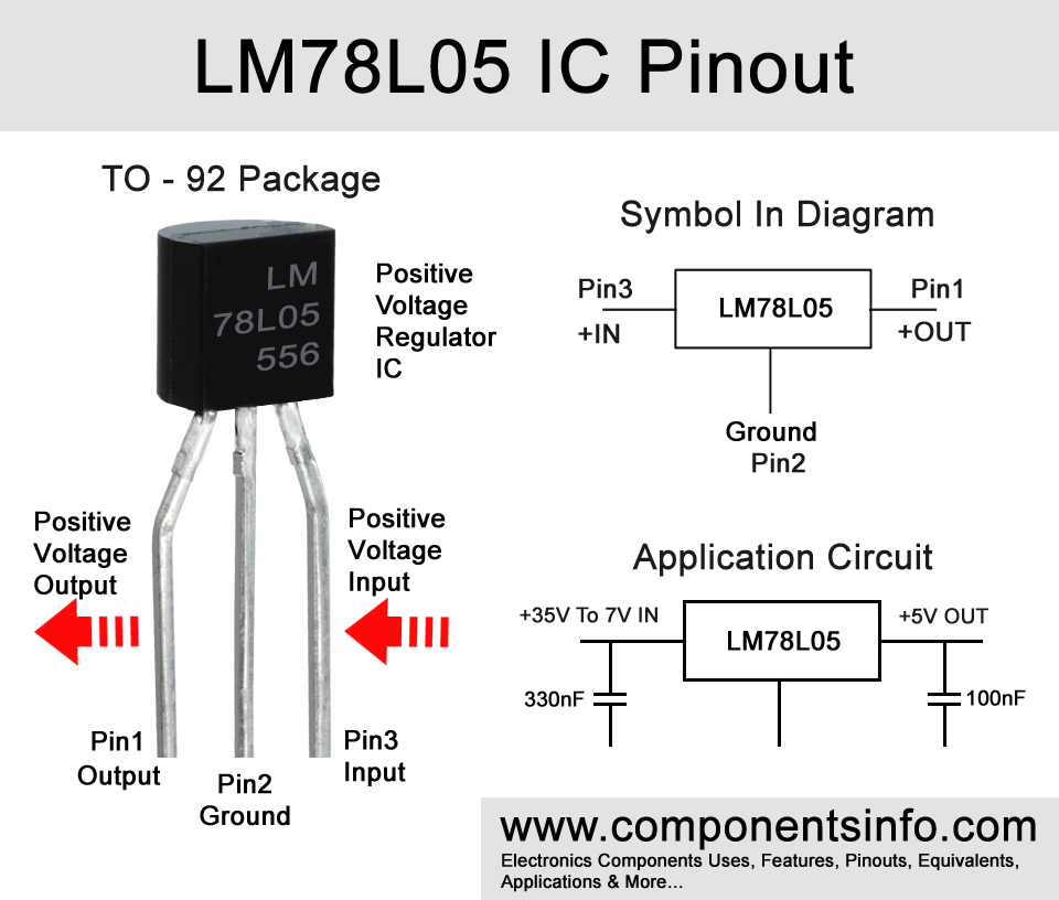 LM78L05 Pinout, Equivalent, Features, Uses And Other Details