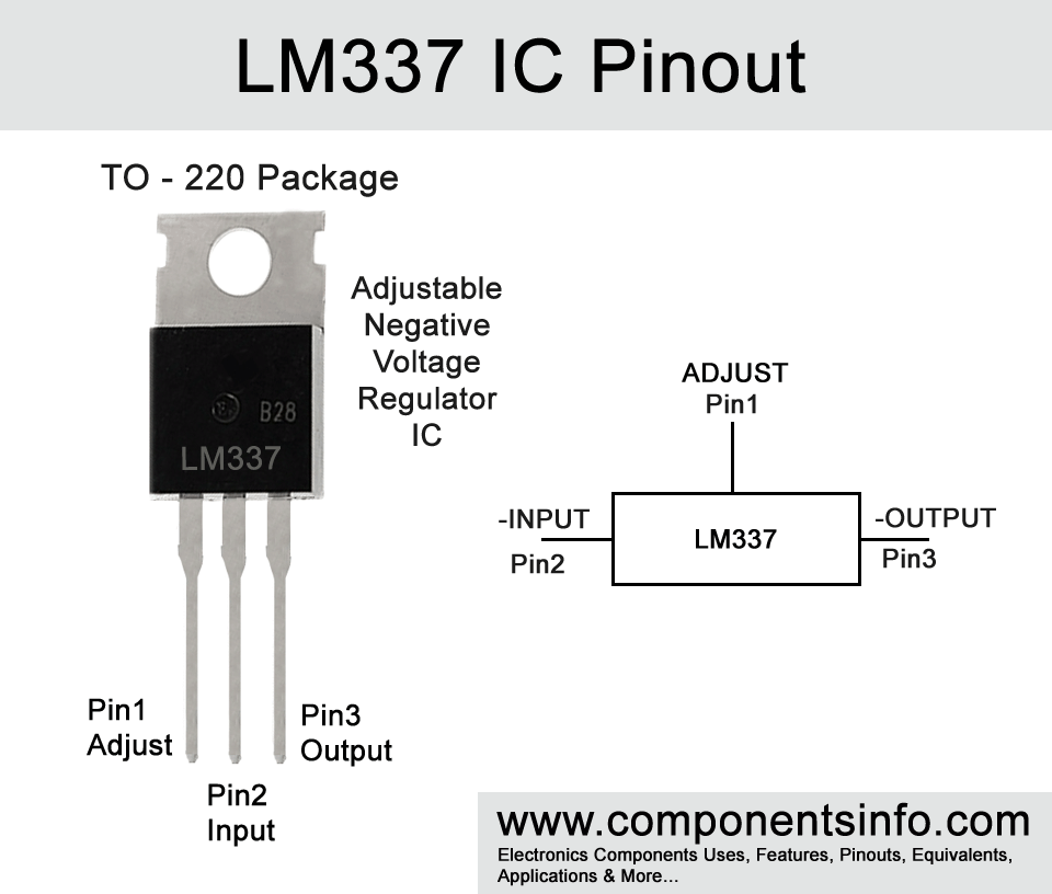 20PCS LM337T LM337 TO-220 Negative Adjustable Regulator IC 