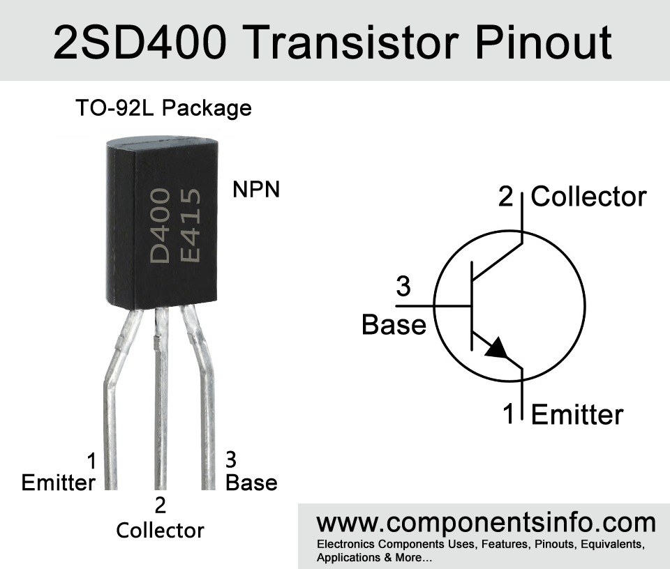 D400 Transistor Pinout, Equivalent, Features, Applications and Other Details