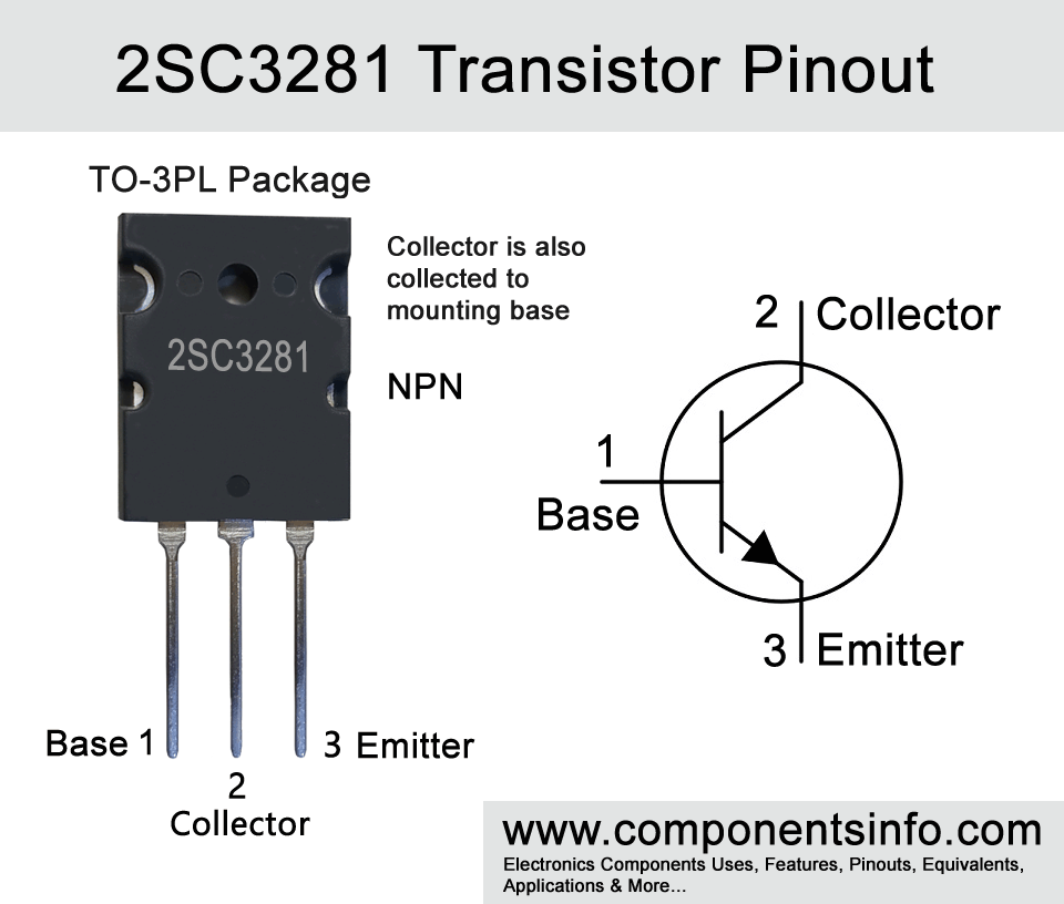 2SC3281 Transistor Pinout, Equivalent, Specs, Uses, Features and Datasheet