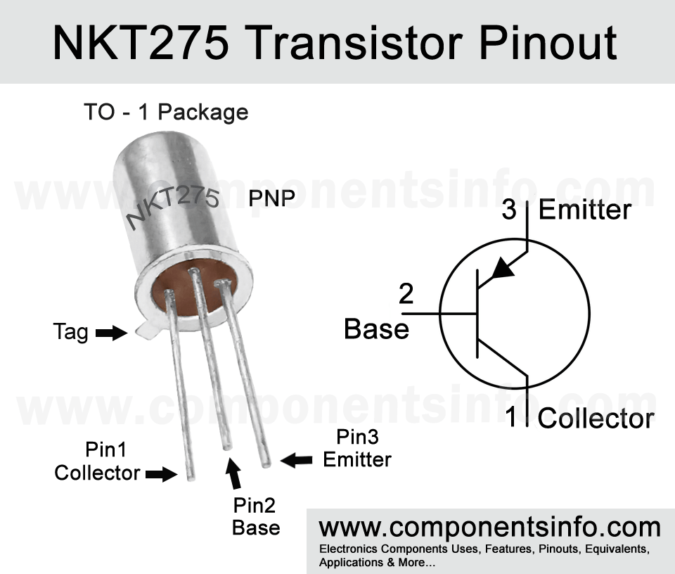 NKT275 Transistor Pinout, Equivalent, Features, Uses