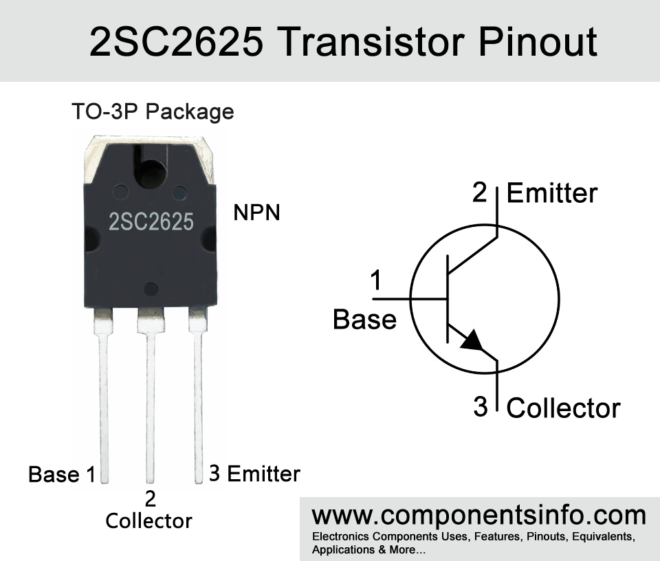 2SC2625 Transistor Pinout, Applications, Features, Equivalent