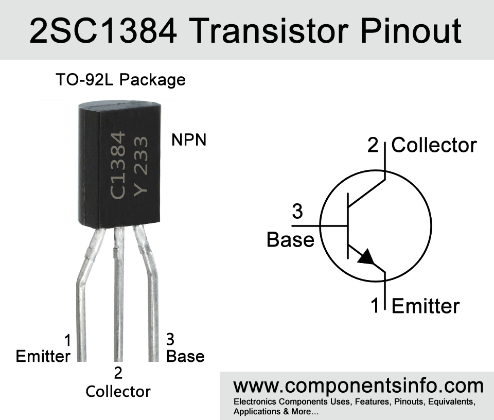 2SC1384 Transistor Pinout, Features, Equivalent, Explanation, Specs