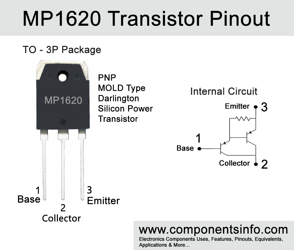 MP1620 Transistor Pinout, Equivalent, Applications, Features, Explanation