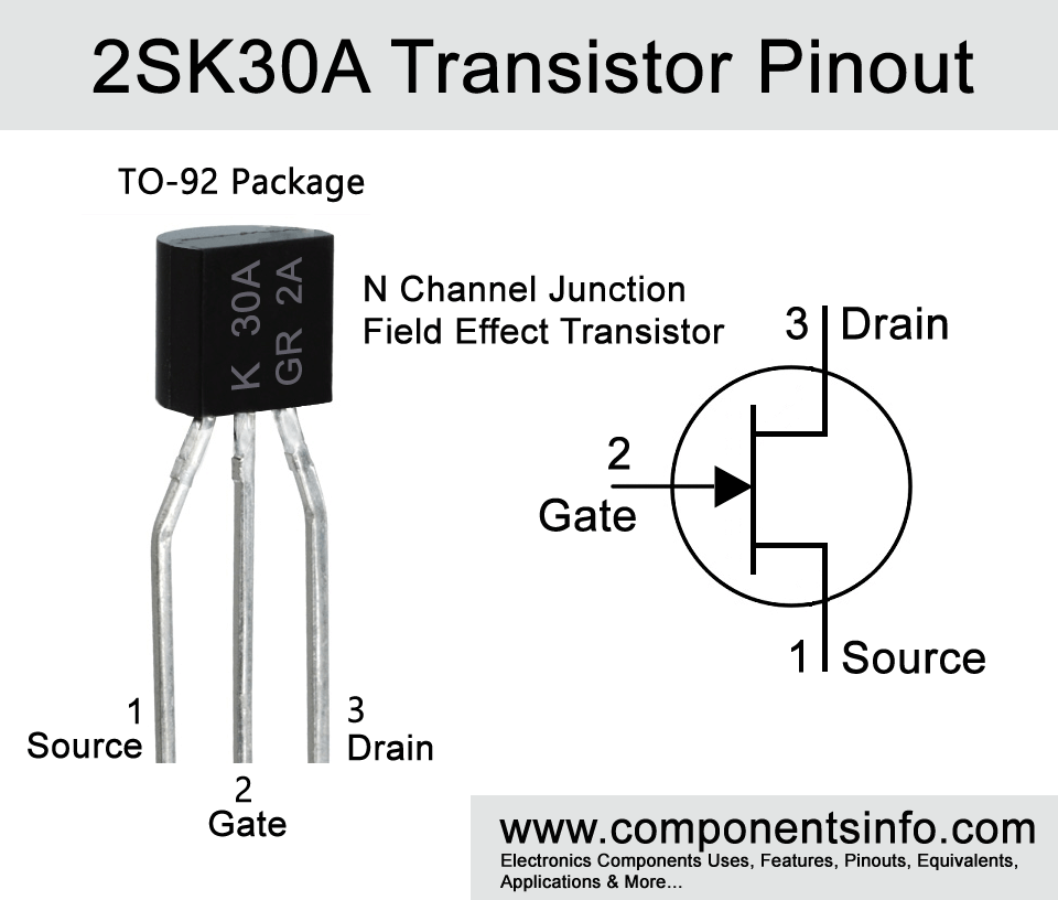 2SK30A Transistor Pinout, Features, Equivalents, Uses and Other Useful Info