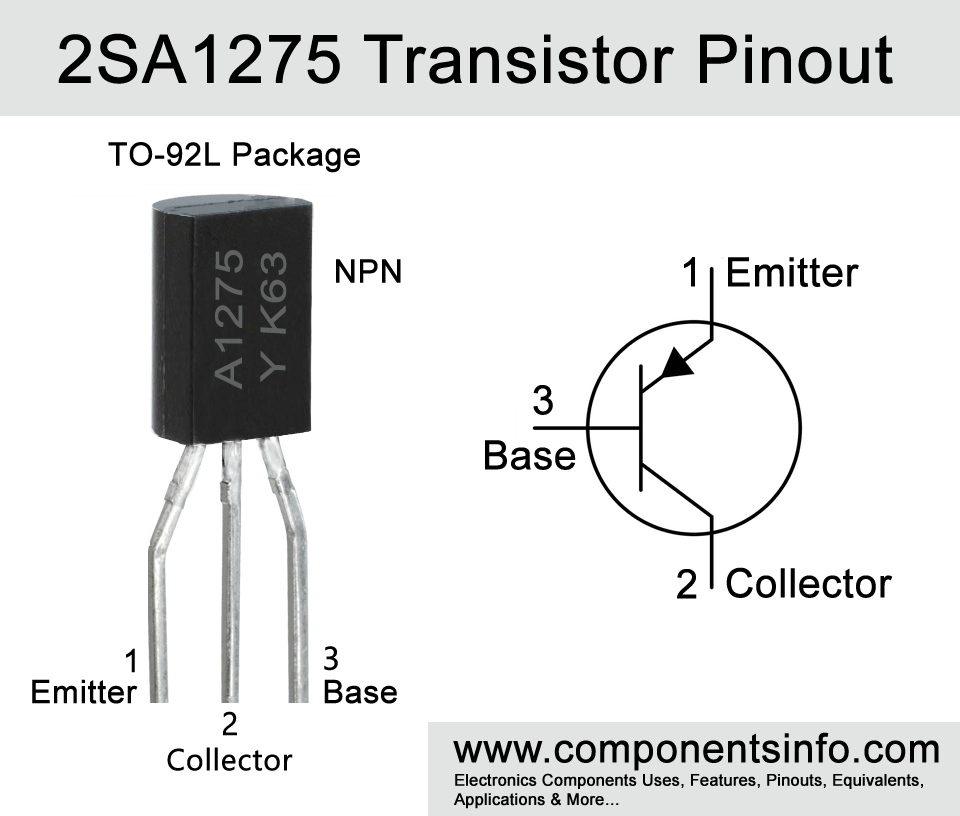 A1275 Transistor Pinout, Equivalent, Applications, Features and Other Important Info