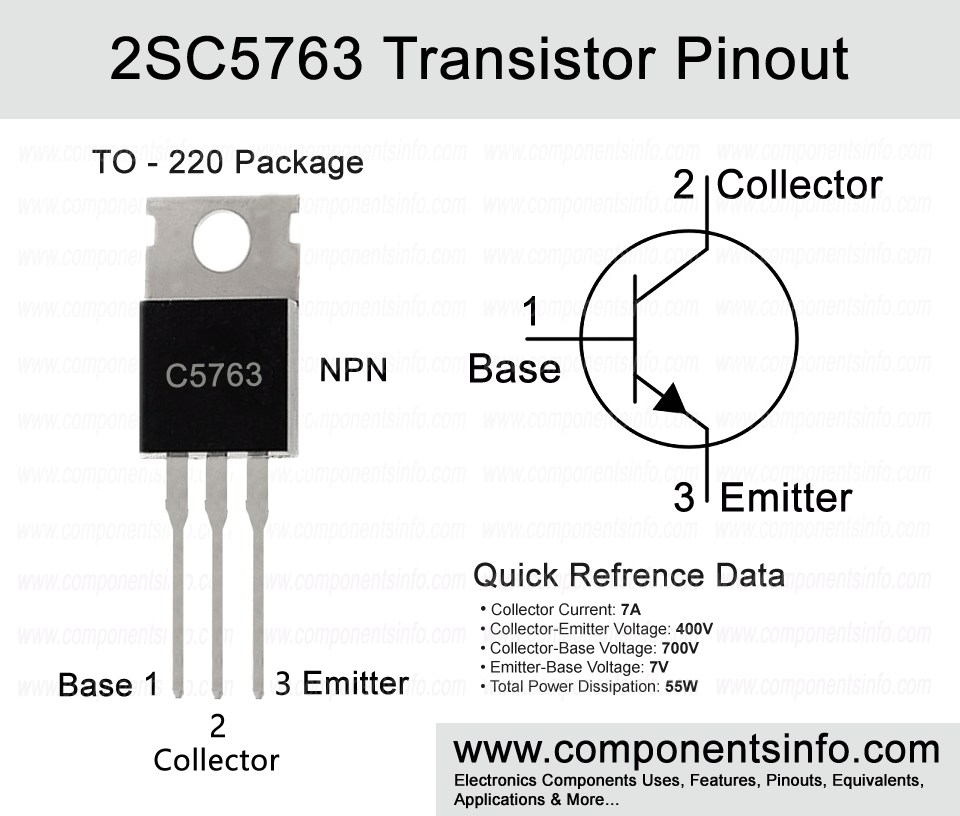 2SC5763 Transistor Pinout, Equivalents, Features, Application, Specs and More